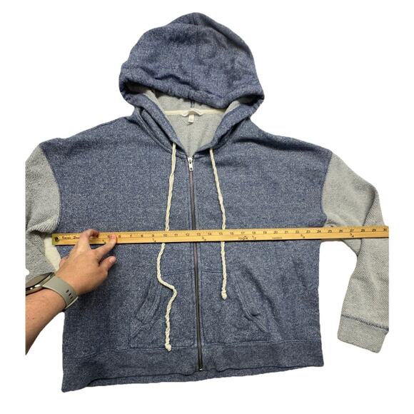 Victoria's Secret X Large Zip Up Terrycloth VS Hooded Sweatshirt Blue 2014 HTF - Picture 4 of 9